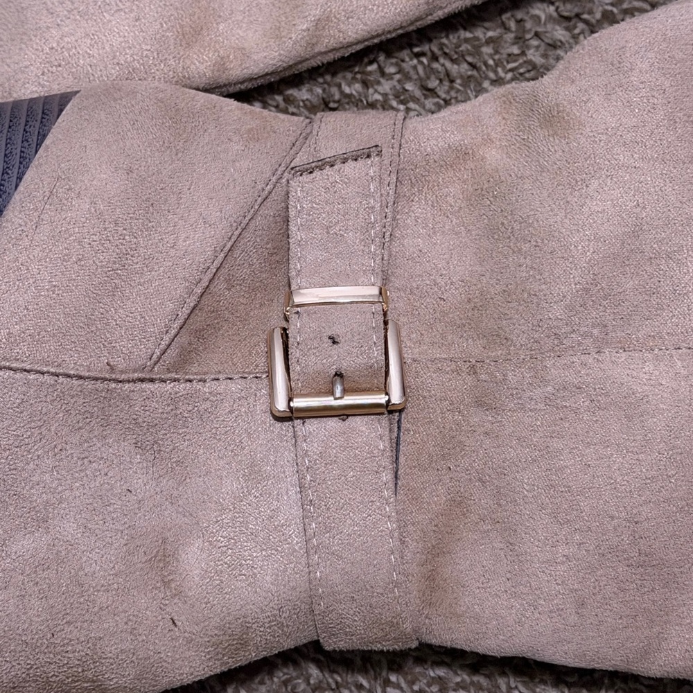 Rue 21 fashion boots, size 6 M, wedge heel, taupe color, new - Picture 5 of 7